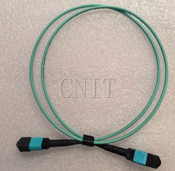 MPO to MPO Fiber Optic Patch Cord 12 cores, MTP B, OM3 1M
