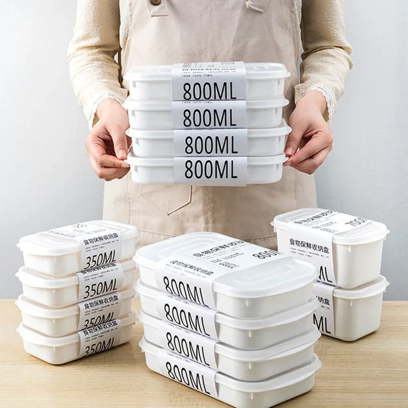 

Japanese Style Refrigerator Scale Fresh Keeping Box Kitchen Food Fruit Meat Freezing Organizer Container Storage Box Leak Proof