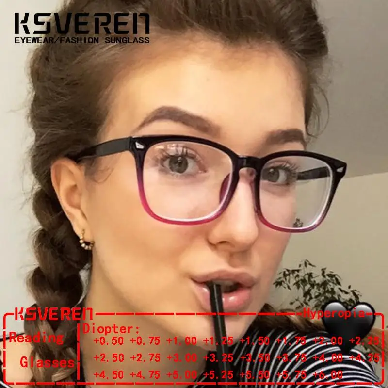 

Модные квадратные очки для чтения с блокировкой синего света для мужчин, очки для чтения для дальнозоркости для женщин, ретро оптические очки по рецепту