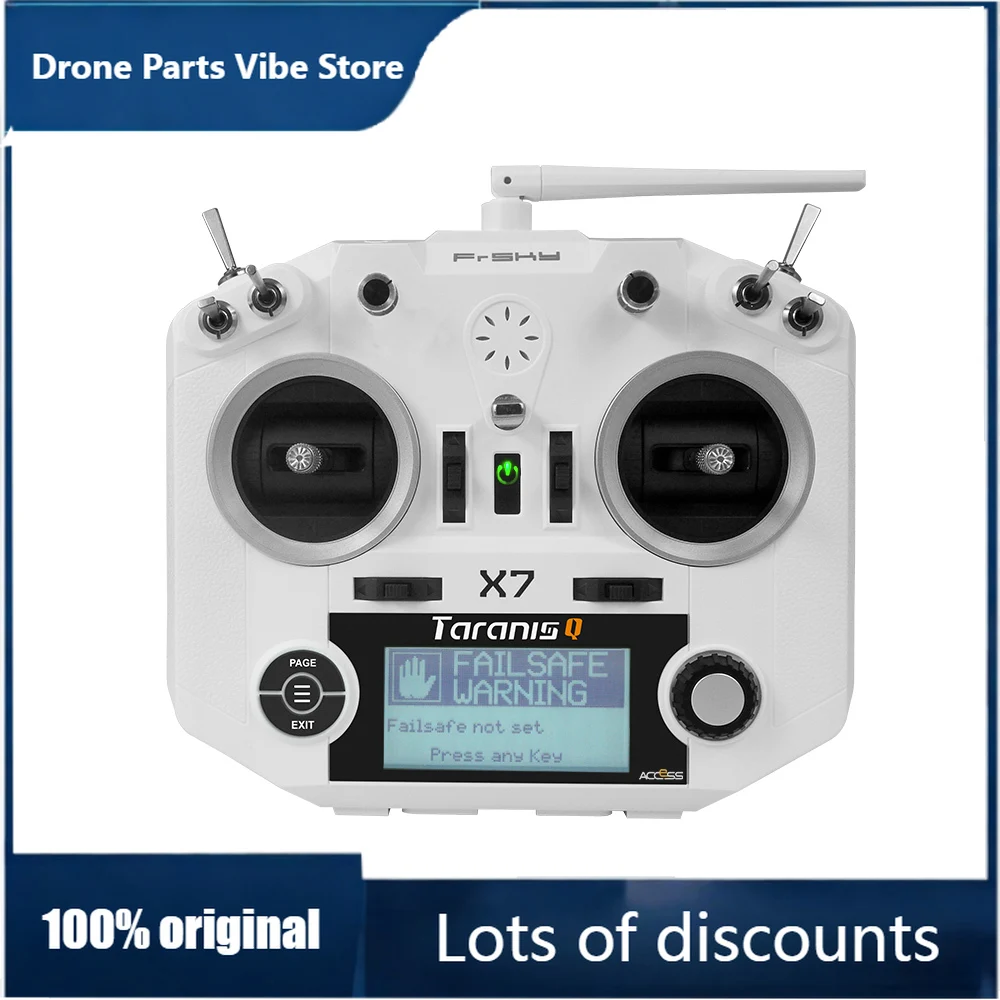 

Радиопередатчик FyFrSky ACCESS Taranis Q X7 2.4G 16 каналов, режим 2, белый/черный, международная версия для FPV RC дронов и квадрокоптеров, запчасть