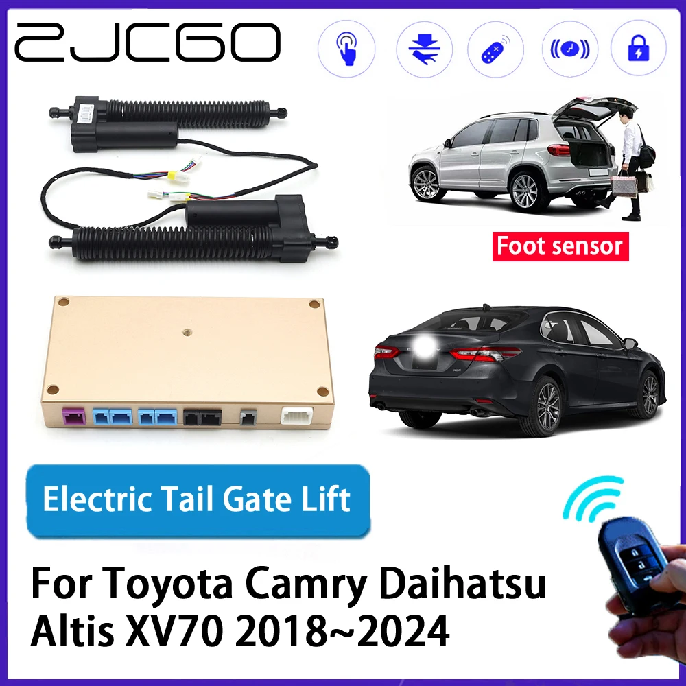 ZJCGO Car Auto Trunk intelligent Electric Tail Gate Lift Automatic Tailgate for Toyota Camry Daihatsu Altis XV70 2018~2024