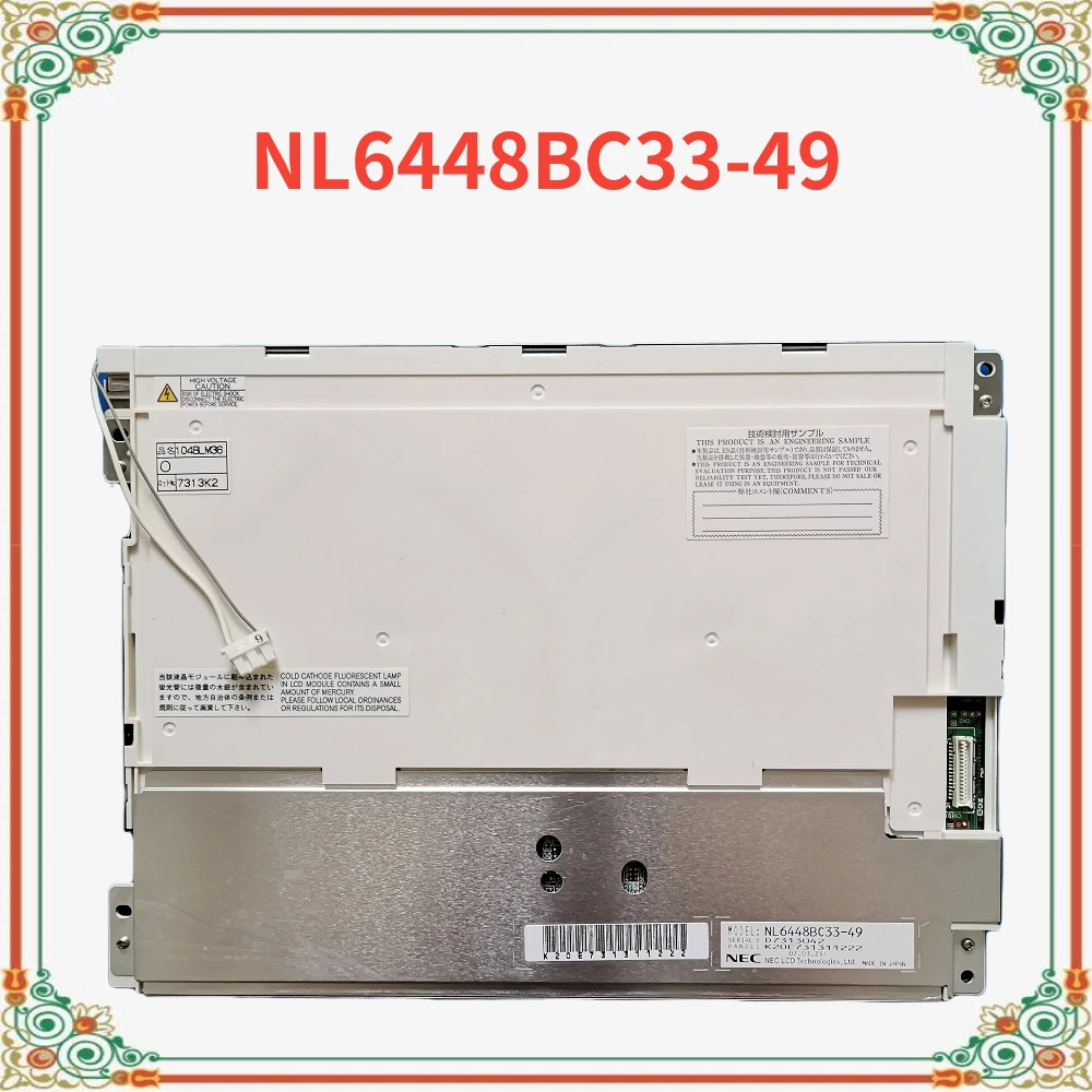 

Original 10.4 inch LCD NL6448BC33-49 640*480 TFT Original LCD Display for Industrial Equipment Perfect working Fully tested