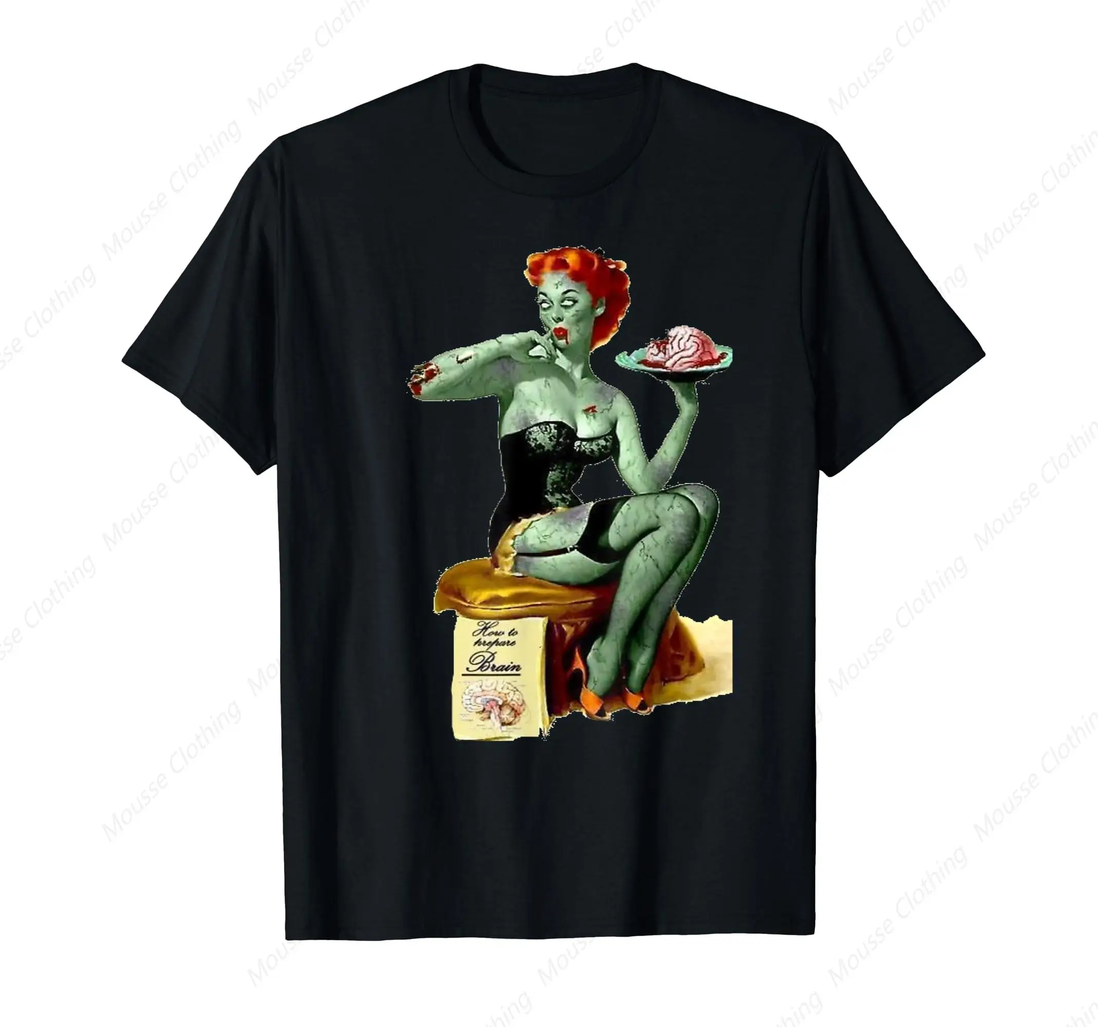 

Zombie Pin Up Girl Halloween T-shirt T-Shirt Classic Logo T Shirt and Stickers Unisex Adult T Shirt Collection Graphic tee