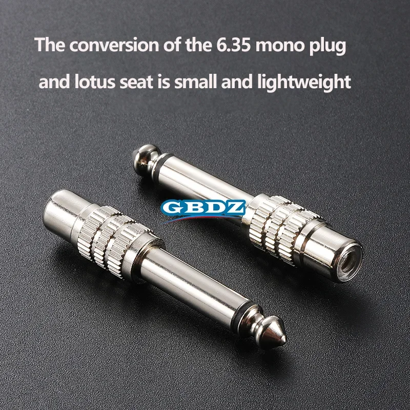 

Audio TS 6.5 6.35mm Male Plug to Phono RCA Female Connector Headphone Amplifier Audio Adapter Microphone 6.3 To RCA Converter
