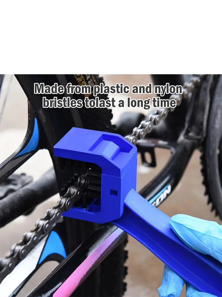 AliExpress NONE 2Pcs Bike or Motorcycle Chain Washer, Motorcycle Chain Gear Dirt Clean Brushes, Universal Bicycle Chain Cleaning Brush Tool