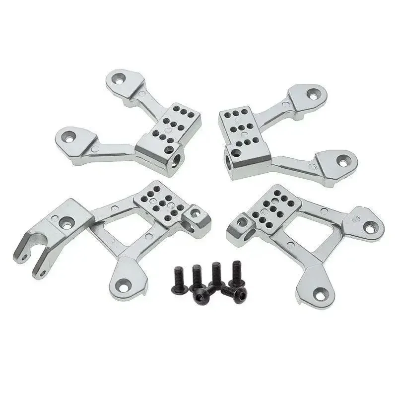 Frente de metal e amortecedor traseiro para RC Crawler, Torres Mount Hoops, atualizar peças, Axial SCX10 II, 90046, 90047, 1, 10, 4pcs