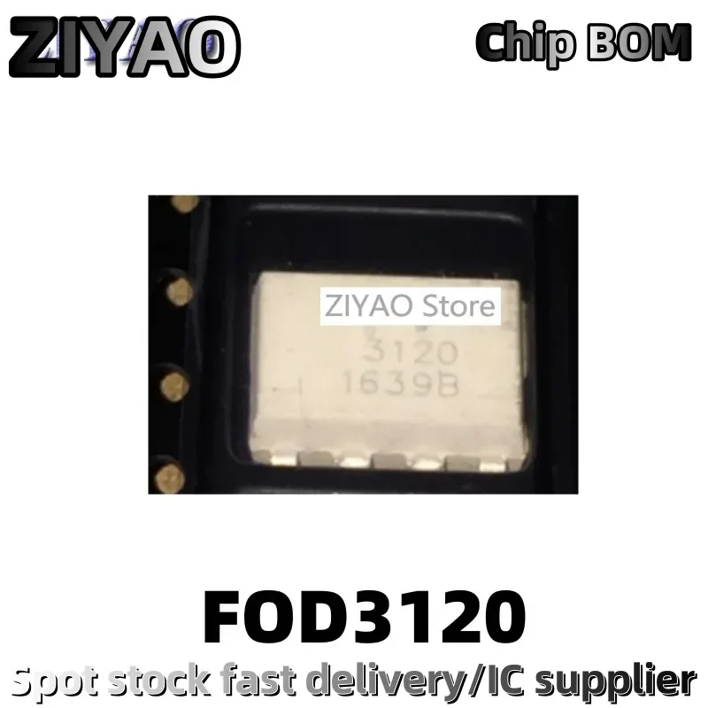 1PCS FOD3120 FOD3120SD 3120 SOP-8 Chip Optocoupler Optocoupler