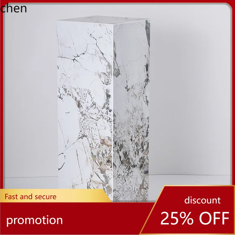 

HT Manufacturer Direct Supply Marble Base Display Hotel Modern Floor Ink Blotting Stripe Display Stand Model Base