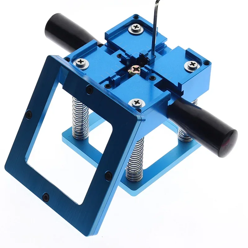 90×90 Blue Handle BGA Reballing Table Chip Steel Mesh Multi-Functional Tin Planting Rack