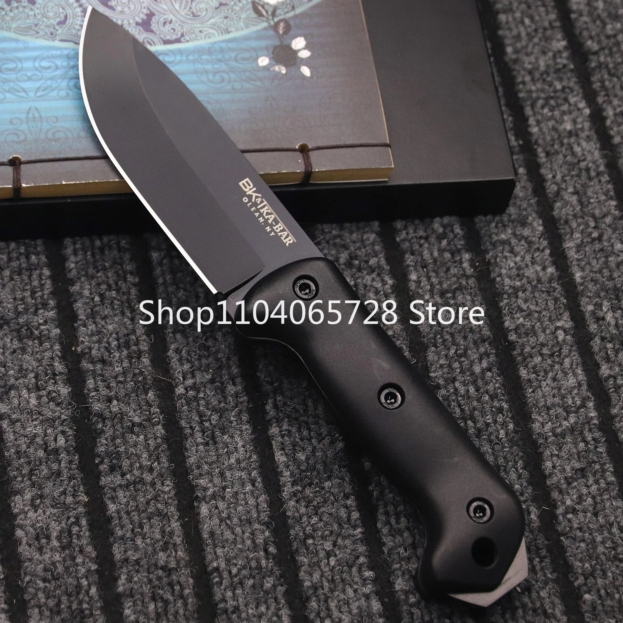 High Hardness KA-BAR Becker BK22 Campanion Fixed Blade Knife 8Cr13Mov Blade Nylon Fiber Handle Tactical Knives EDC Multitool