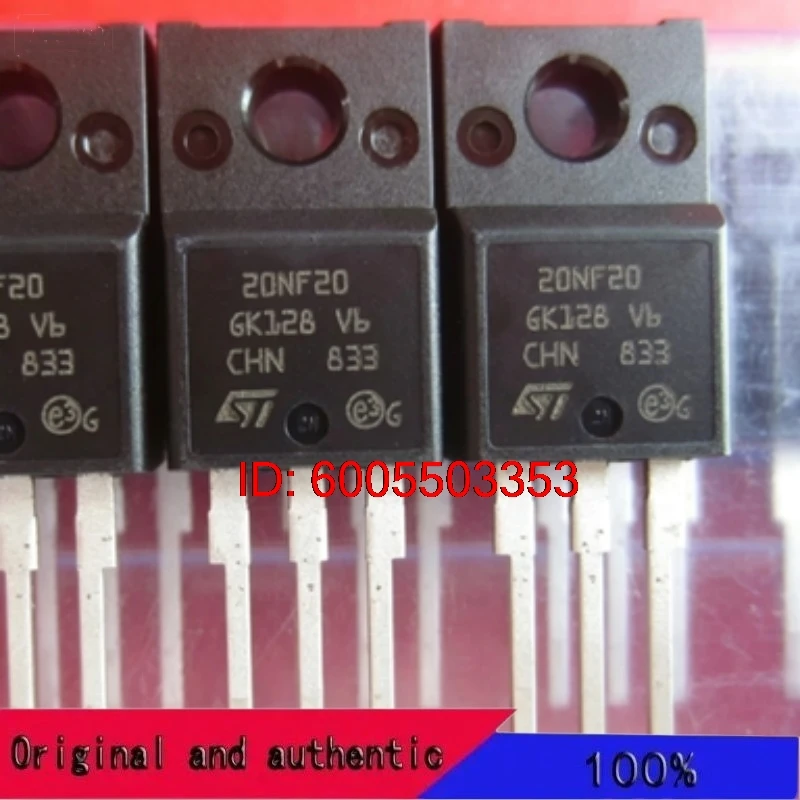 10PCS/STF20NF20 20NF20 TO-220FPAB-3 Original Genuine Goods in Stock