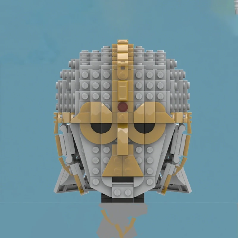 

500pcs MOC Sutton Hoo Helmet Collection Castle Building Blocks Christmas Gift STEM Educational Inspires Unlimited Creativity