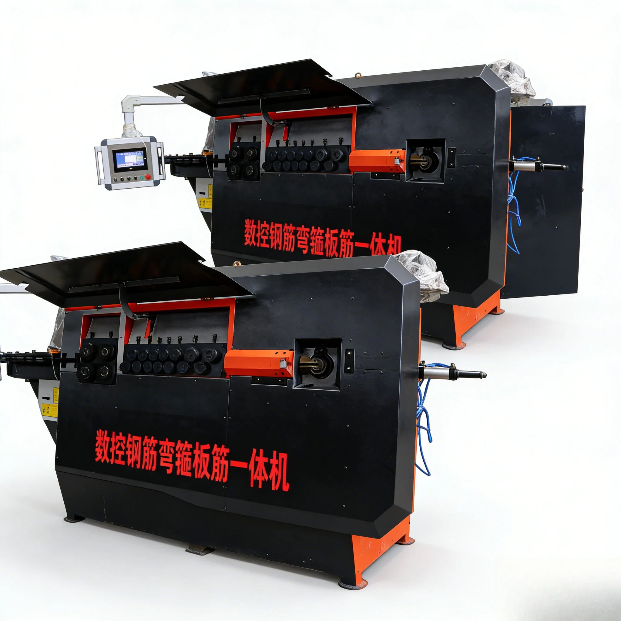 CNC Straightening and Hoop Bending Machine 4-16mm Stirrup Hoop Straightening Bending Cutting Machine arc hoop bending customized