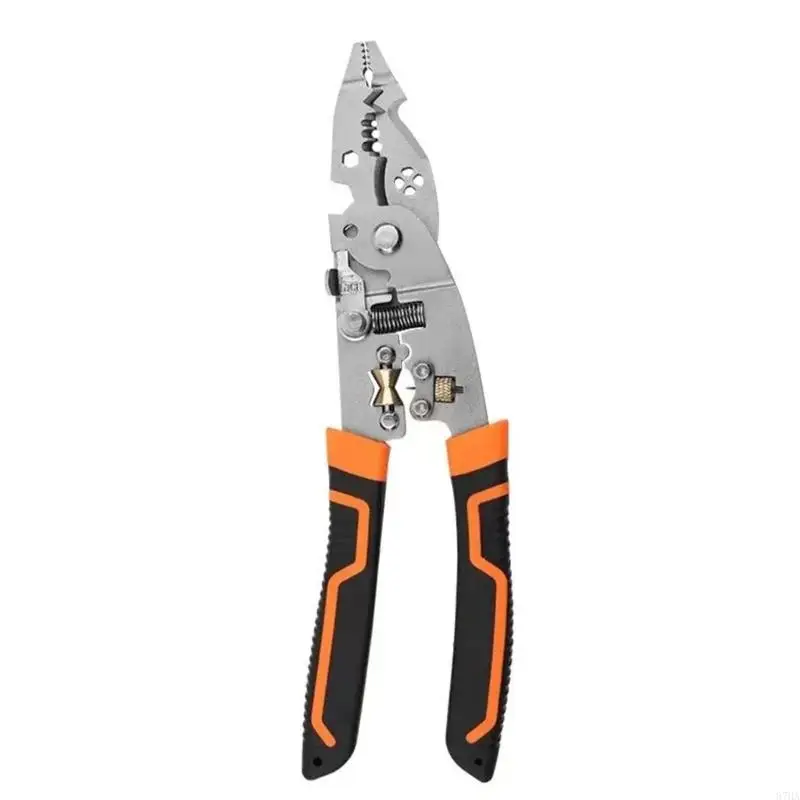 

10 in 1 Multifunction Wire Stripping Pliers Cable Cutter with Adjustable Blade Electrical Splitting Wires Crimping Tool 87HA