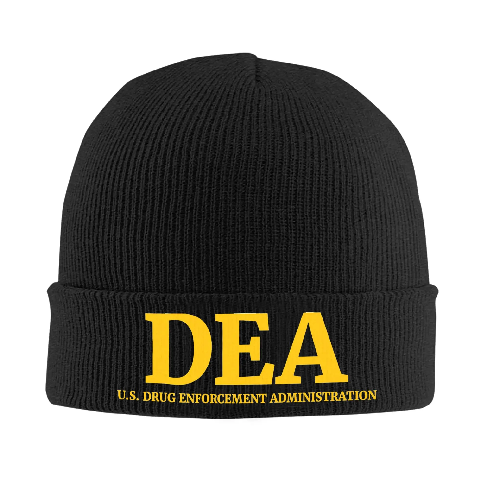 Dea Drug Enforcement Administration Winter Skullies Beanies Hat Warm Autumn Knitted Hats Bonnet Caps for Women Men