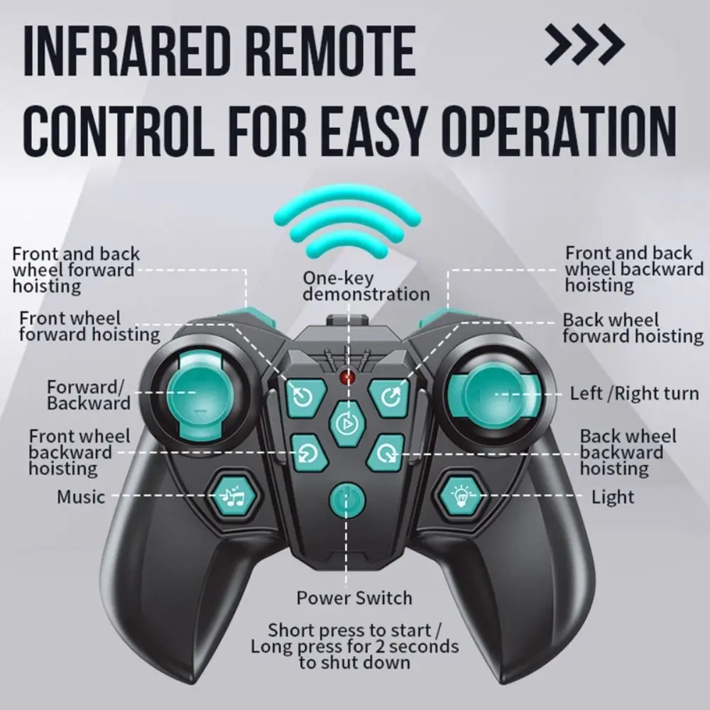 الإبداعية البلاستيك RC AI روبوت الفضة ثمانية عجلات التحكم عن بعد روبوت 8 عجلة كلب أليف هدية للأطفال #2