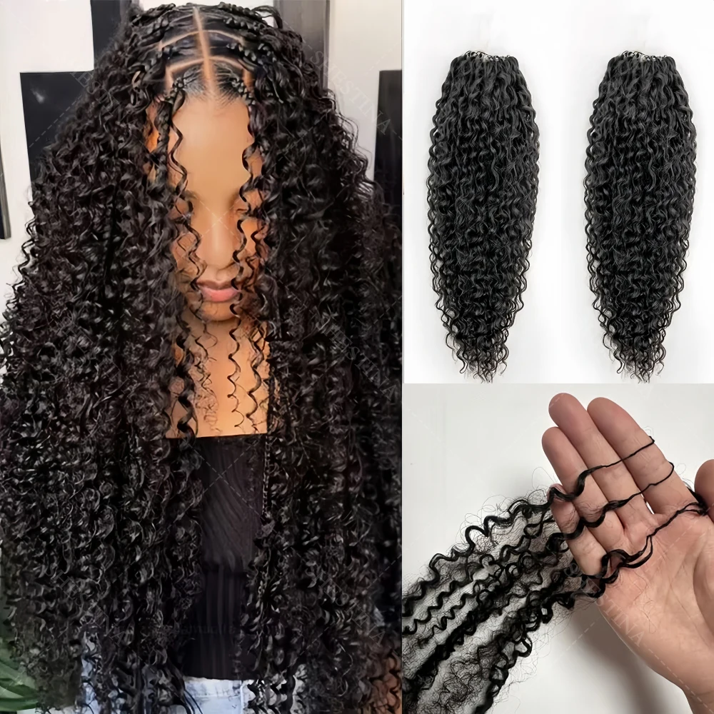 

Reusable Afro kinky Curly Bulk Crochet Human Hair For Bohemian Braiding 60g/pc Hair Extentions Small Spirals Curly Crochet Hair