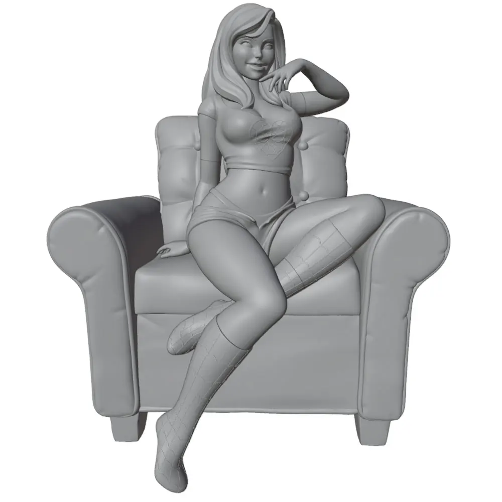 75mm --150mm Sexy Girl Resin Model Kits GK Miniature 3D Printed Gray Model Figurine DIY Doll Model Unassembled And Unpainted