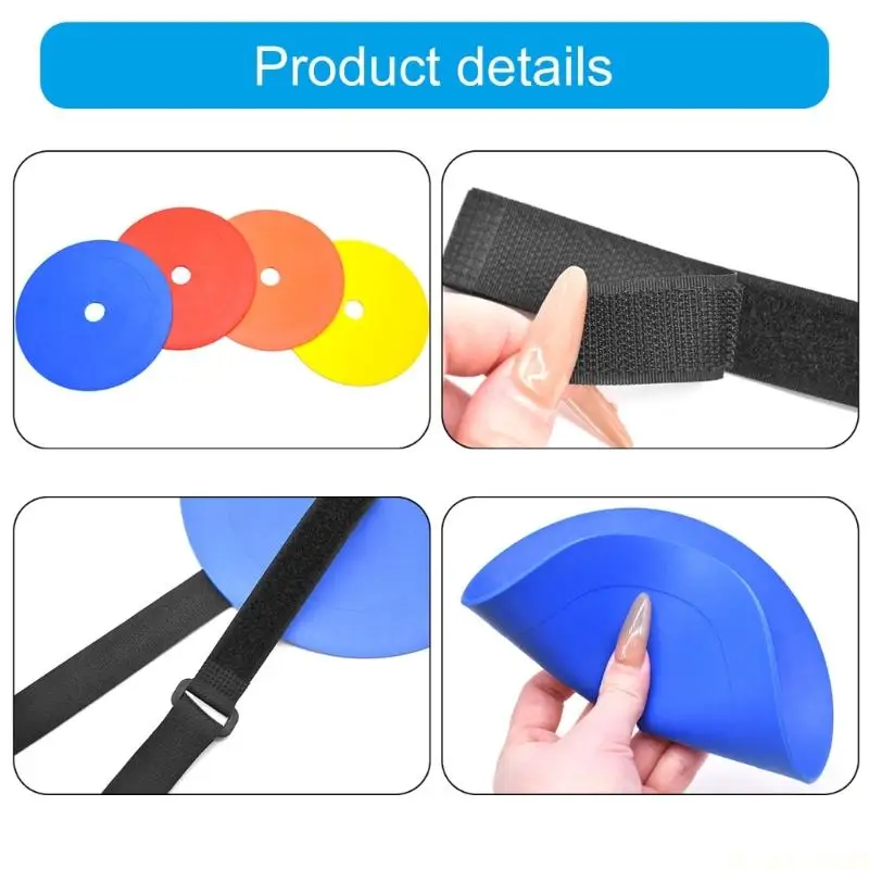 

M5TC Football Training Targets Plate Practice Tool Soccer Goal Targets with Adjustable Straps Flexible Football Training Disc