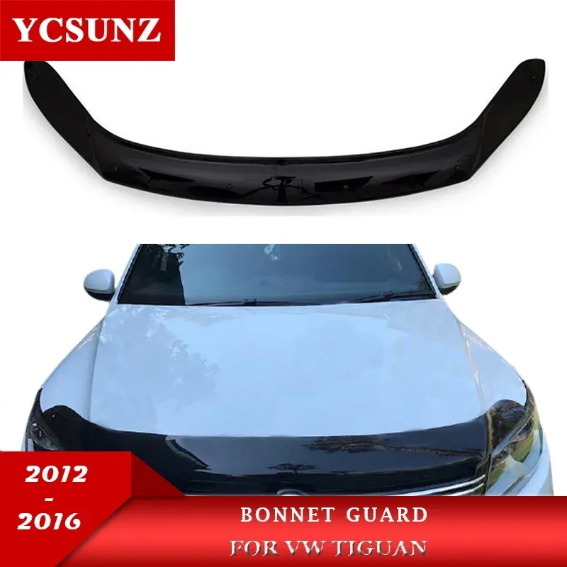 

Acrylic Bonnet Guard Protector For Volkswagen Tiguan 2012 2013 2014 2015 2016 Car Accessories YCSUNZ