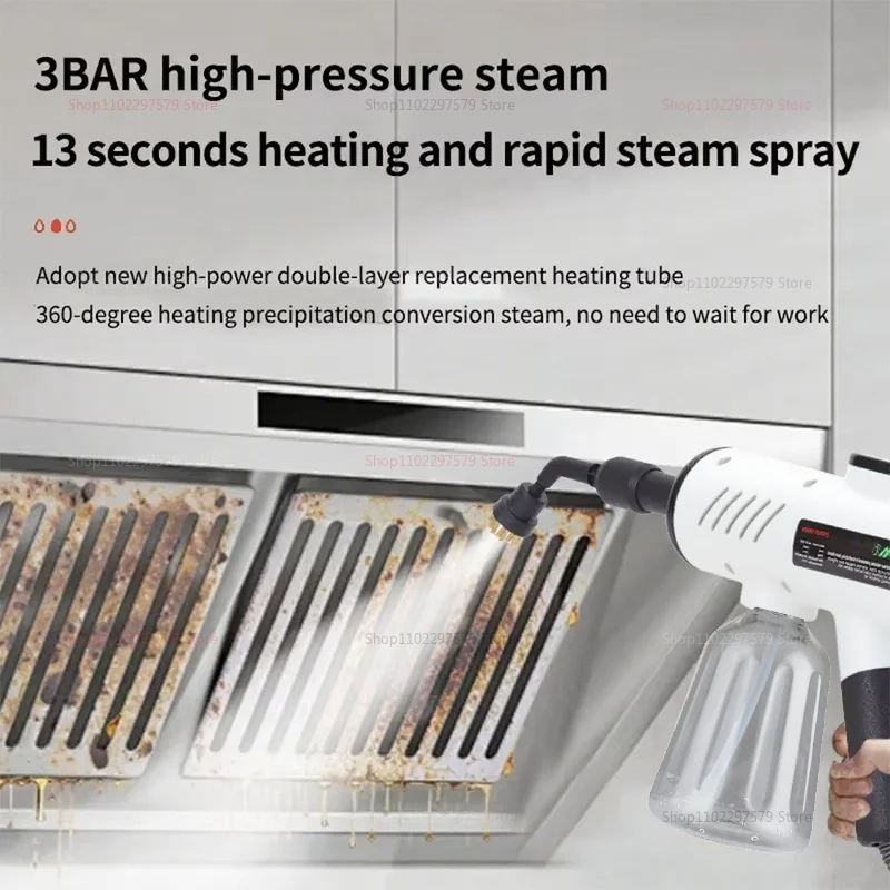 High Pressure High Temperature Steam Cleaner Small Household Kitchen Fast Heat Cleaning Machine for Home and Auto Degreasing