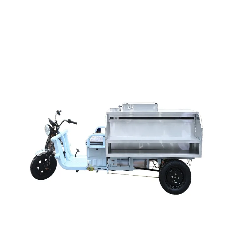 

Desktop smokeless barbecue truck, commercial fume purifier integrated locomotive