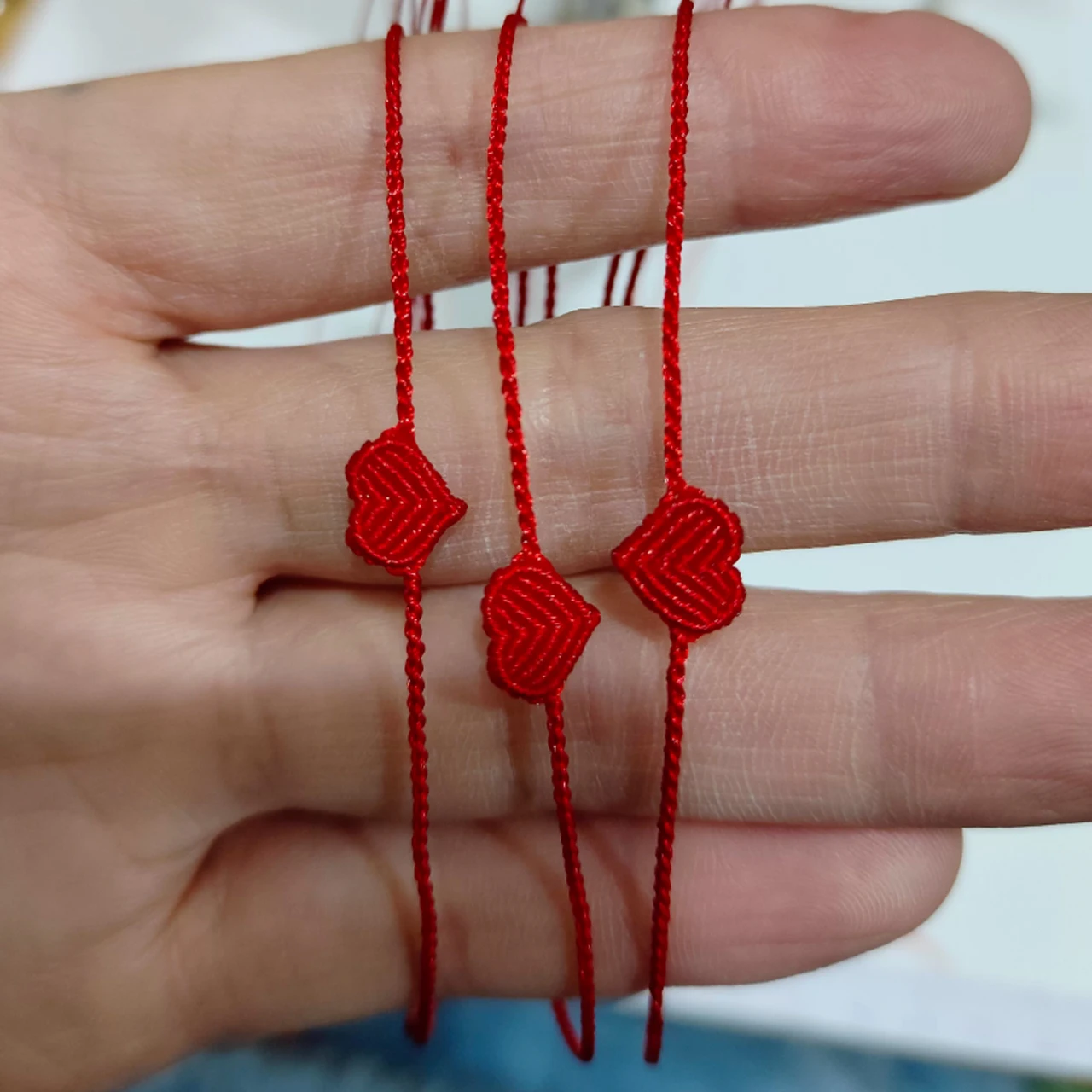 50Pcs Valentine's Day Handmade Love Rope Couple Bracelet