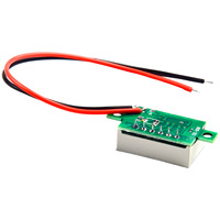 1pc LED Voltage Table 0.36 Inch 2-Line DC Voltage Table Red Blue Green DC4.5-30V Voltmeter Three -bit LED Digital Tube Tool