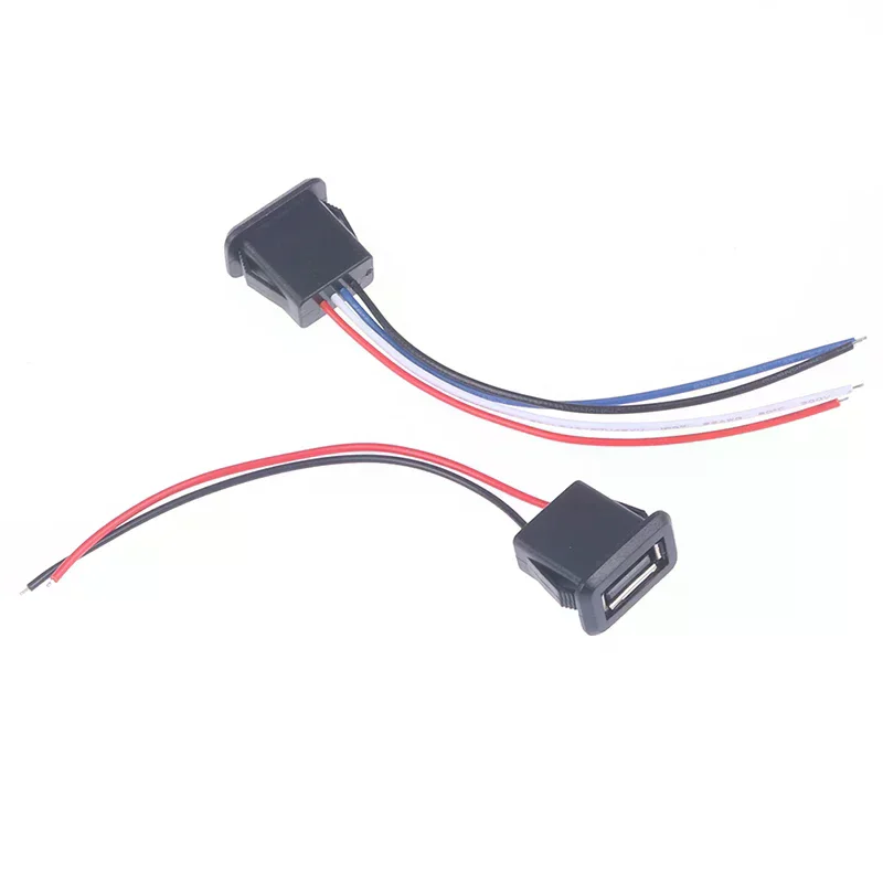 High Quality Usb 2.0 Female Power Jack Usb2.0 Charging Port Connector with Cable Usb Charger Socket for Daily Life & Work Nee
