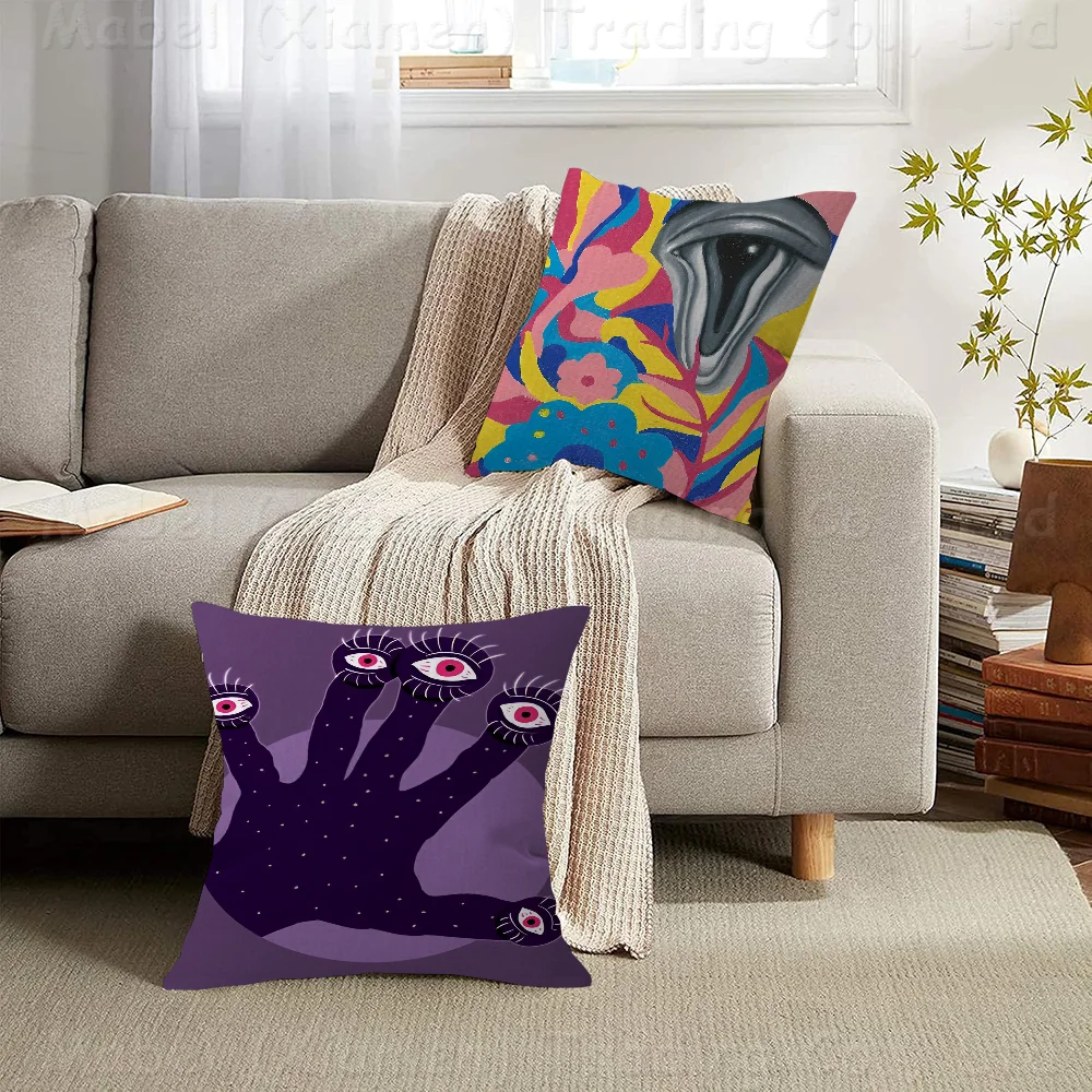 

Ins Eyeballs Eye Pillowcase Toon Gift Cushion Cover Bedroom Home Sofa Chair Seat Decor Pillow Case