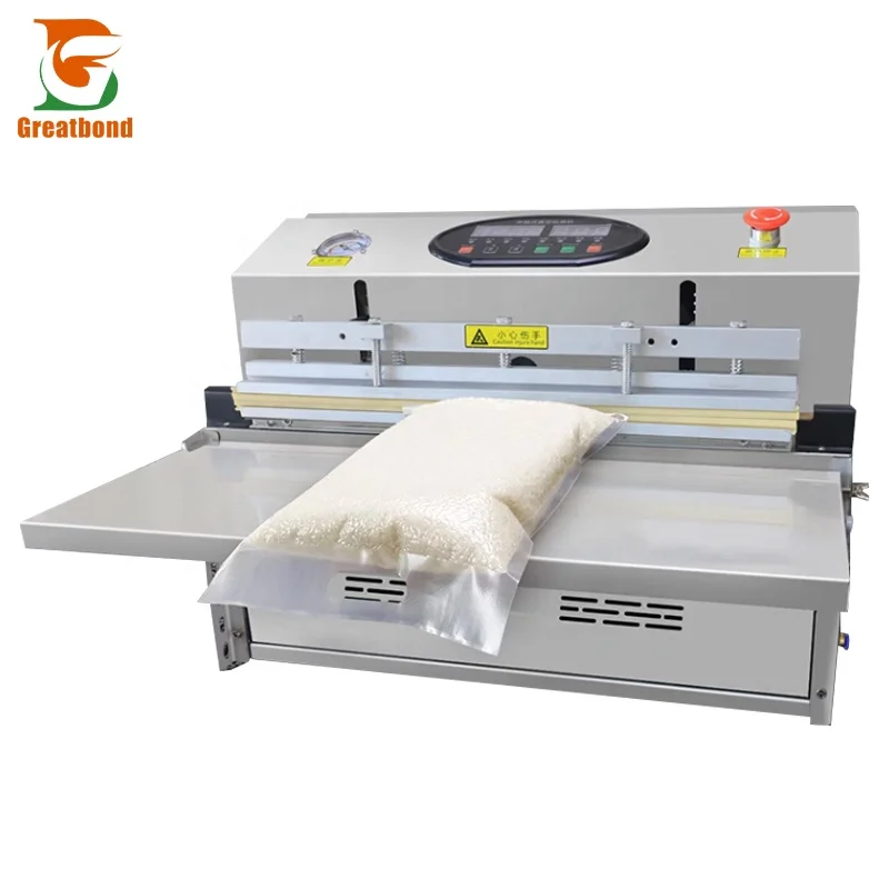 

Model500 Desktop Double Pump Plastic Bags Fish Rice Meat CE Commercial Food Gas Flushing Sealing External Vacuum Packing Machine