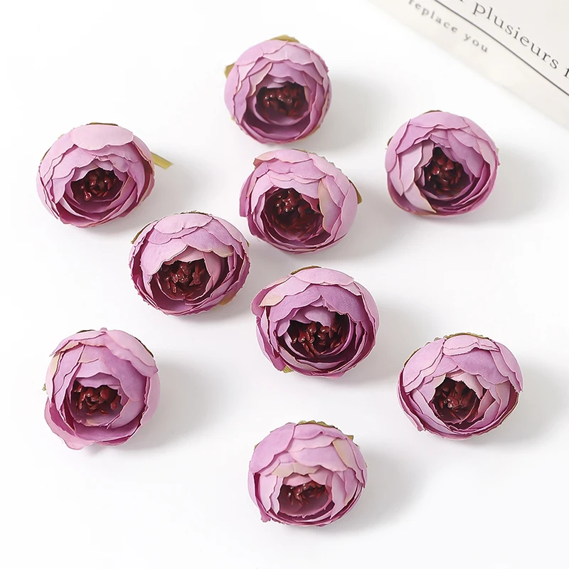 5/10/20 Stück Rosen Künstliche Blumen 3 cm Gefälschte Blumenköpfe für Heimdekoration Hochzeitsdekoration DIY Kranz Scrapbook Handwerk Geschenkbox – Detail 13