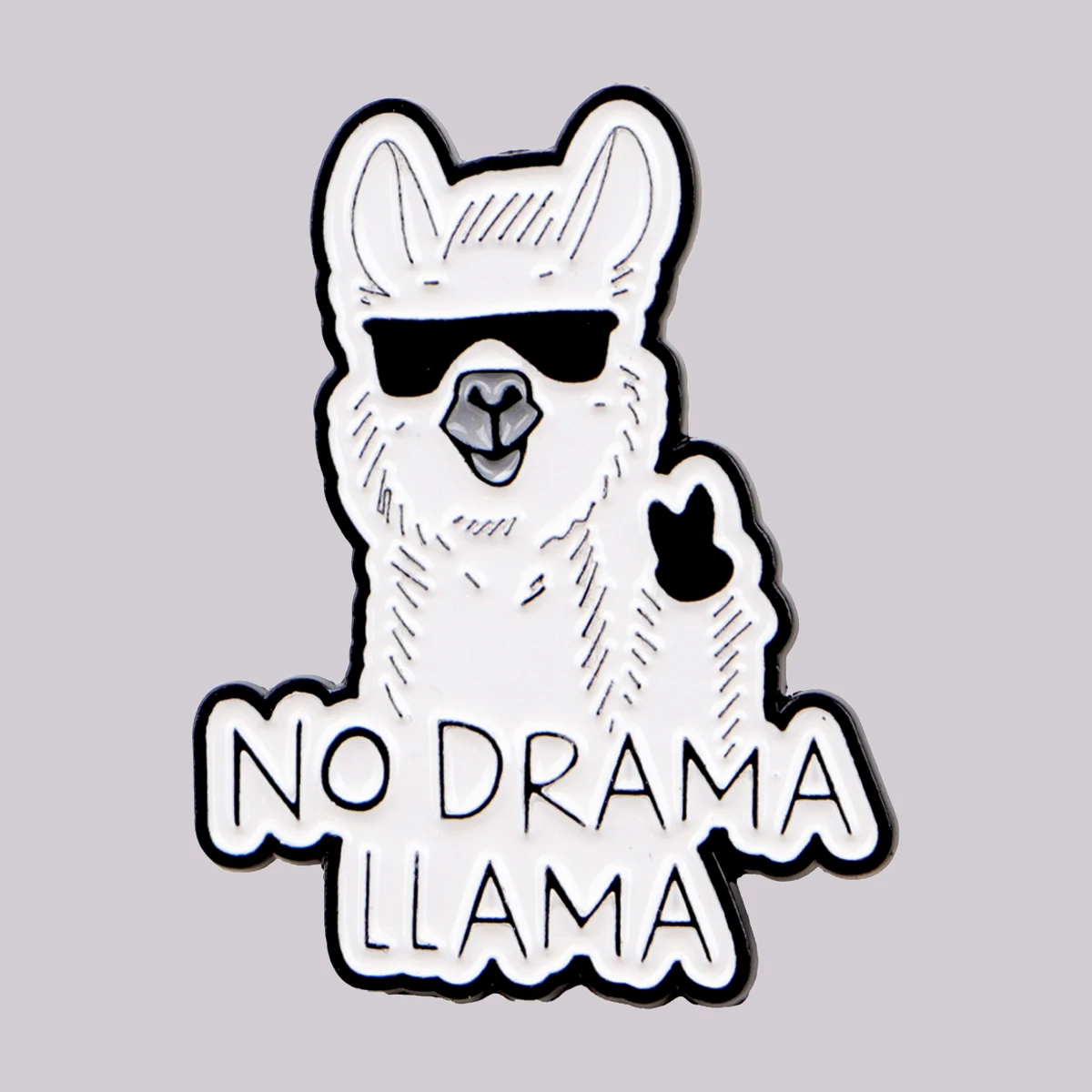 Broche en émail alpaga mignonne, citations amusantes, broches de revers, Badge sur sac à dos, accessoires pour vêtements, bijoux animaux, cadeaux