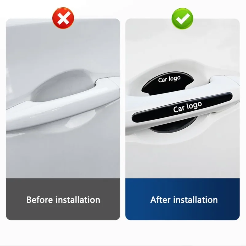 Film de protection résistant aux rayures pour poignée de voiture, autocollants de porte pour Hyundai i10 i20 i30 ix25 ix35 Sonata Elantra Veloster, 4/8 pièces/ensemble