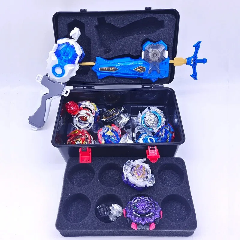 Beyblades Burst Blayblade Burst gyro toy set with transmitter handle storage box battle starter metal rotary gyro starter Bley