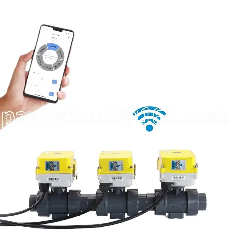 

WiFi MINI Intelligent Electric Actuator 90 Degree 12V 24V DC/AC 110V-220V Electric Rotary Valve Actuator