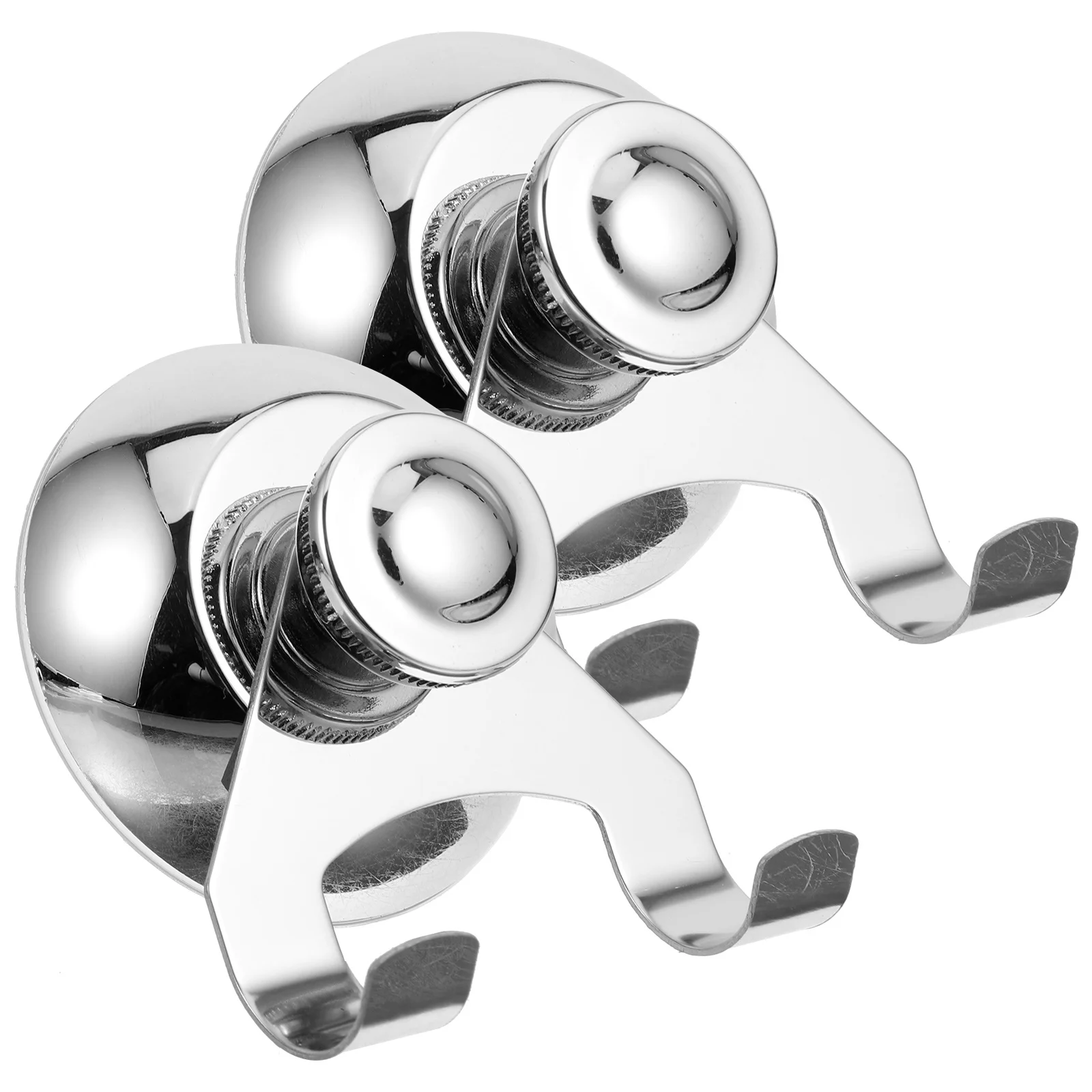 

2Pcs Stainless Steel Hanging Suction Cup Hooks Heavy Duty Wall Hooks Kitchen Bathroom Window Organizer Hangers