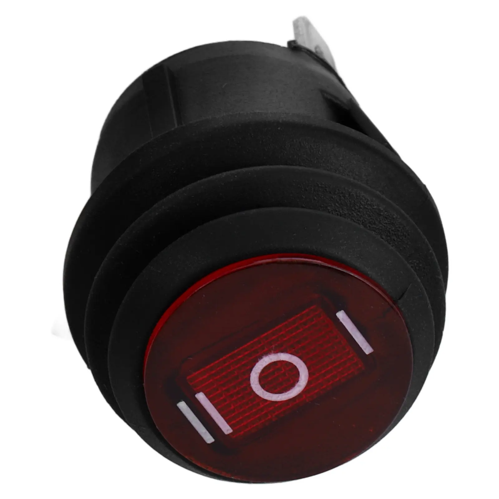

Waterproof Spdt Round Rocker Toggle Switch 6A 250V 3 Pin on Off on Snap-in Red Button for Car Motorcycle Boat Dashboard
