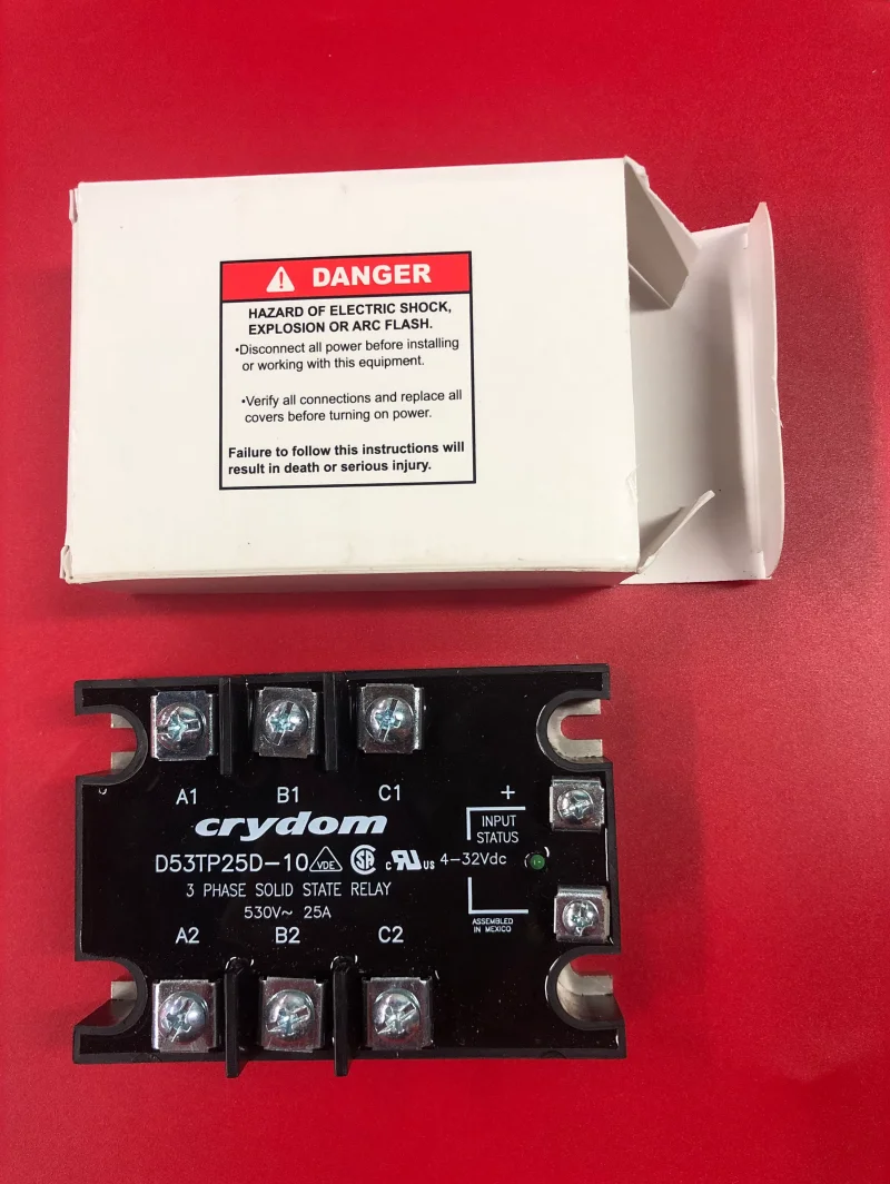 2025 D53TP25D-10 مزيفة من CRYDOM عشوائي DC ثلاث مراحل مرحل الحالة الصلبة 25A ممتاز #5