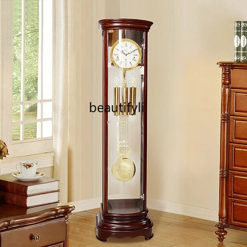 Y New Chinese style, movement floor clock, living room home European retro, Polaris pendulum clock