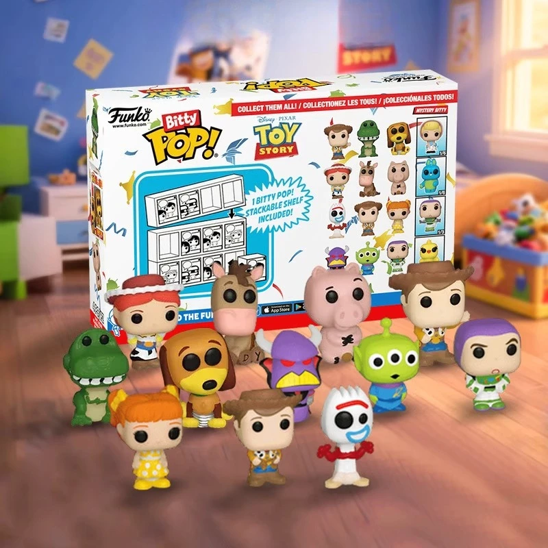 Edición genuina FUNKO POP Toy Story Buzz Lightyear Alien caja ciega Anime decoración de acción ornamento modelo juguetes modelo coleccionable