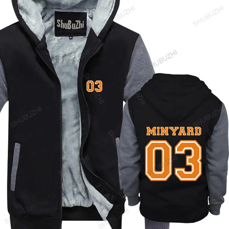 Man black zipper thick hoodies The Foxhole Court Minyard orange unisex Outwear men hoody thick sweatshirt male coat