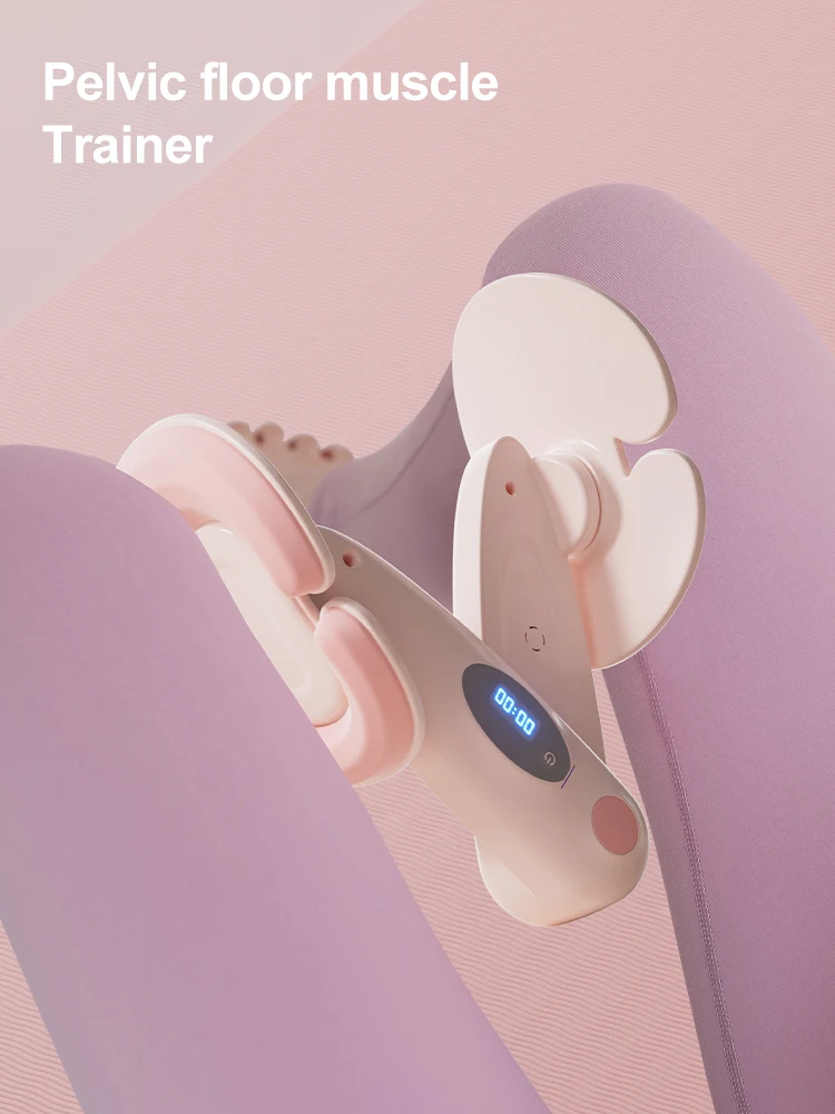 Women Postpartum Repair Pelvic Floor Muscle Leg Clamps Trainer LED Counted Exerciser Beauty Leg Convenient Fitness Equipment