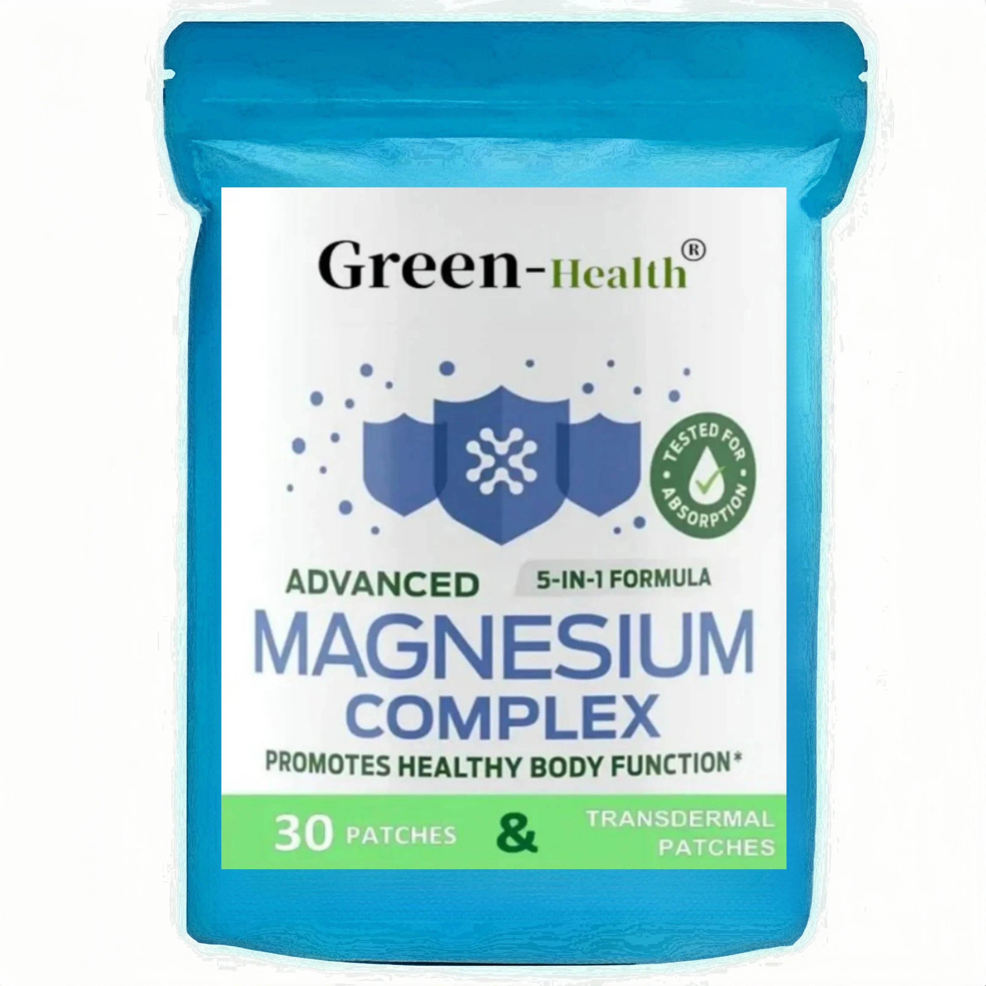 Magnesium Complex Transdermal Patches-30 Patches One Month Supply