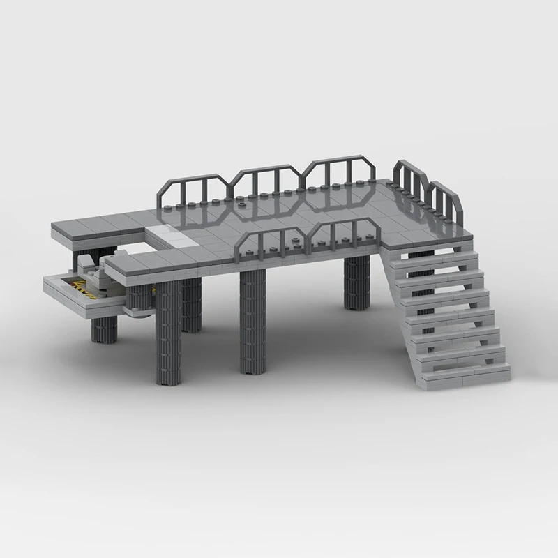 City Street View Moc Mattoni da costruzione Empire Base - TIE Landing Plataform Tecnologia Blocchi modulari Regali Giocattoli Set fai da te Assemblaggio