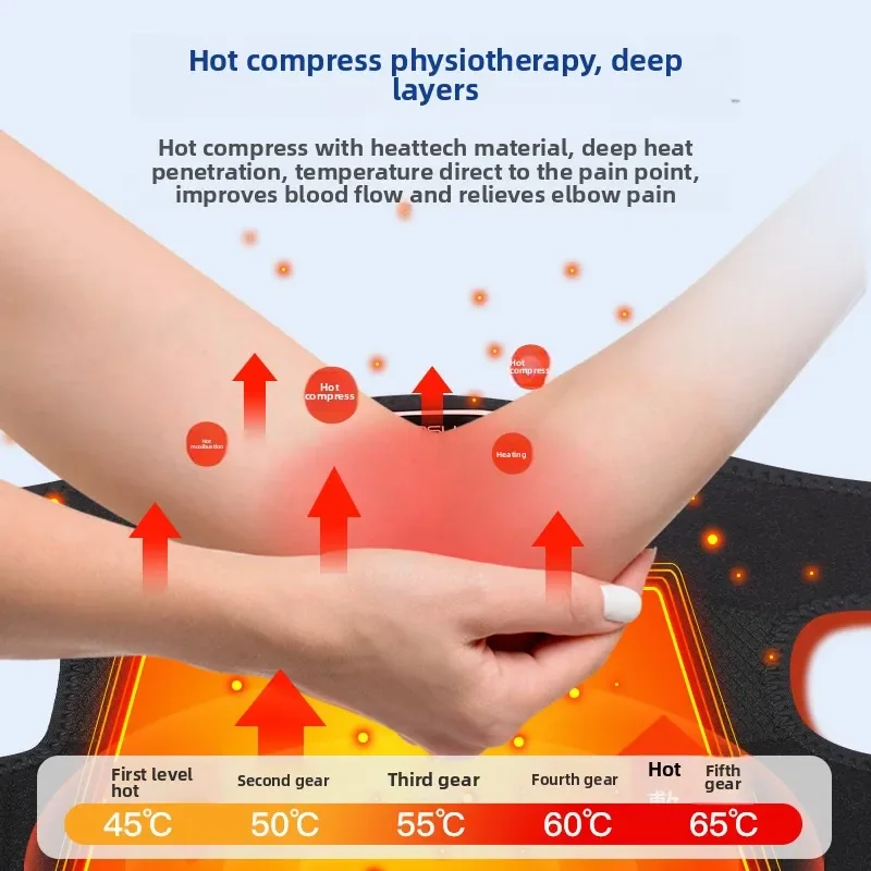 Medical tennis elbow special elbow joint cover men and women heating massage therapy device arm joint wormwood hot compress anmo