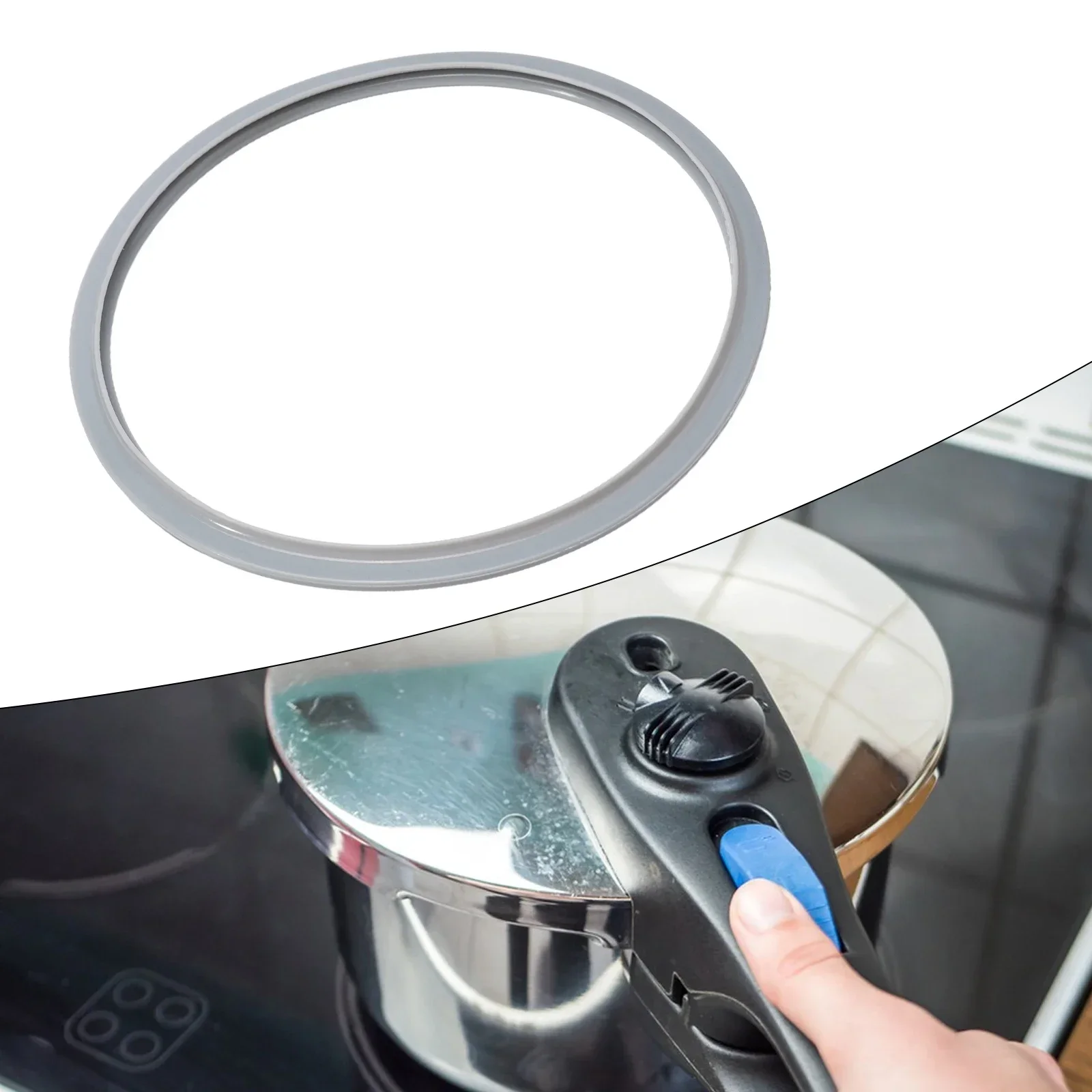 1pcs 18/22/24/26cm Replacement Sealing Ring Pressure Cooker Gaskets Rubber Clear Electric Ring For Cooking Tool