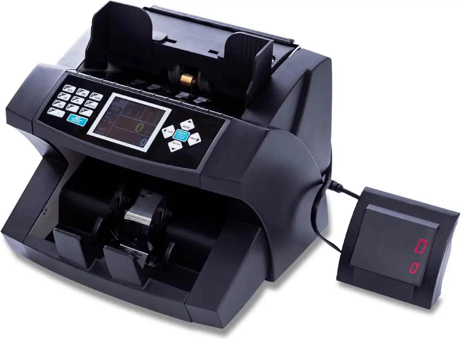 

Mixed Denomination Cash Counter with IR/UV/MG/DD Detection, Bill Value Counter for Business