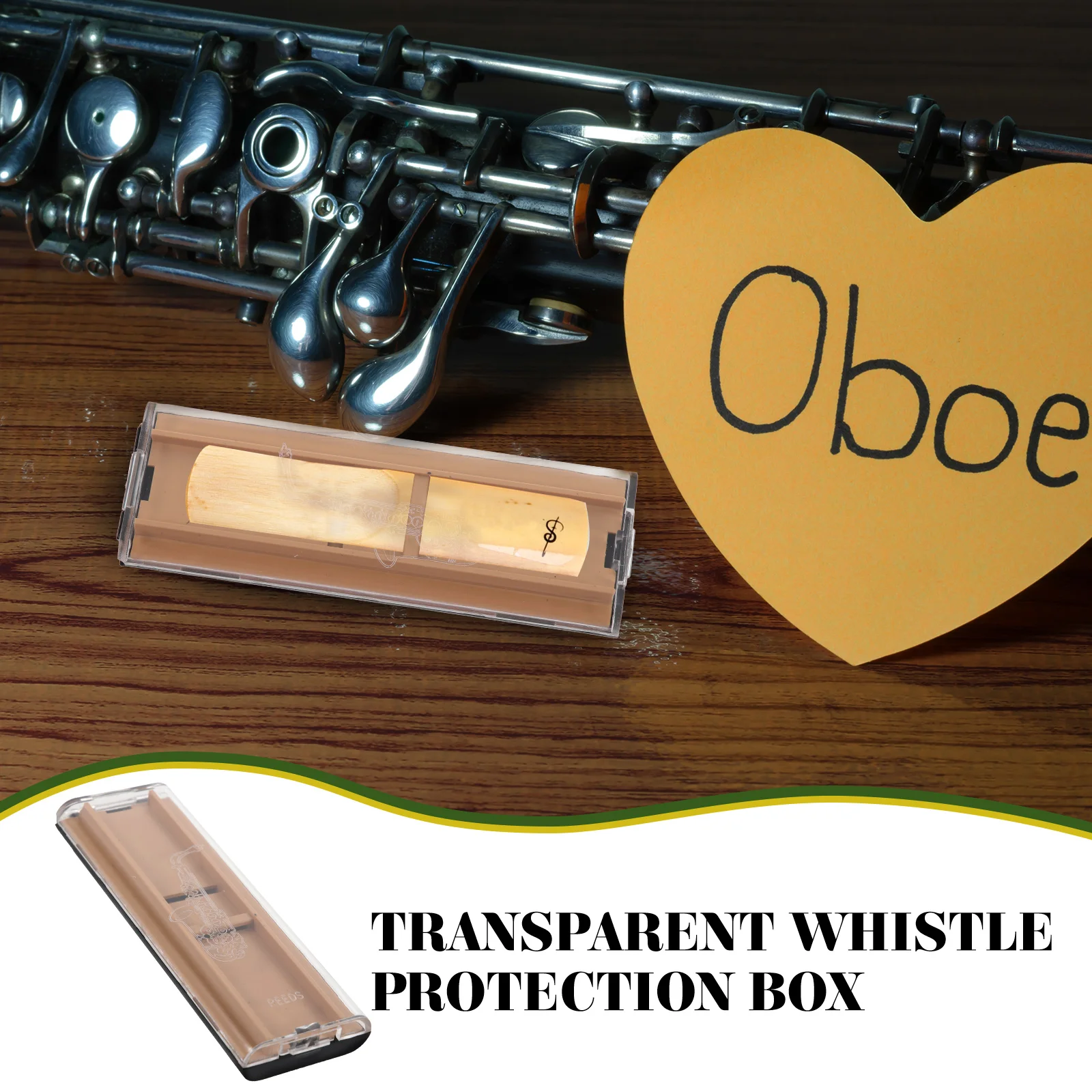 

Reed Protection Box Holder Oboe Container Saxophone Clarinet Case Small Portable