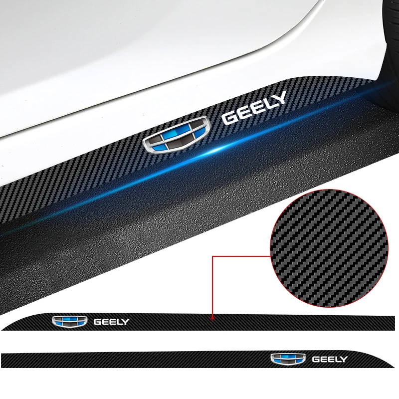 

2pcs New Car Door Side Skirt Car Body Decal Carbon Fiber Car Stickers For Geely EMGRAND Atlas Coolray EC7 EC8GC2 GC5 GC6 GC7 GX2
